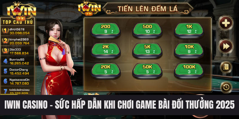 IWIN Casino - Sức Hấp Dẫn Khi Chơi Game Bài Đổi Thưởng 2025