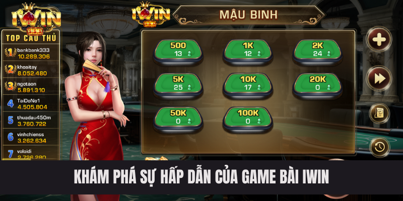 Khám phá sự hấp dẫn của game bài IWIN