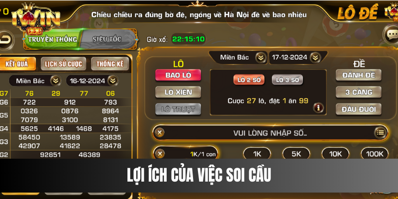 Lợi ích của việc soi cầu